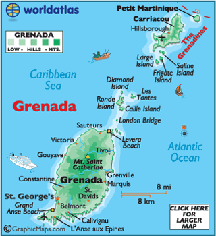 Grenada map